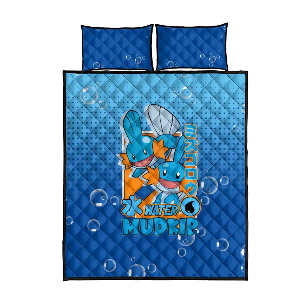 Mudkip from Poké Quilt Bed Set with Water Type Ability and Playful Pose Design - The Mazicc