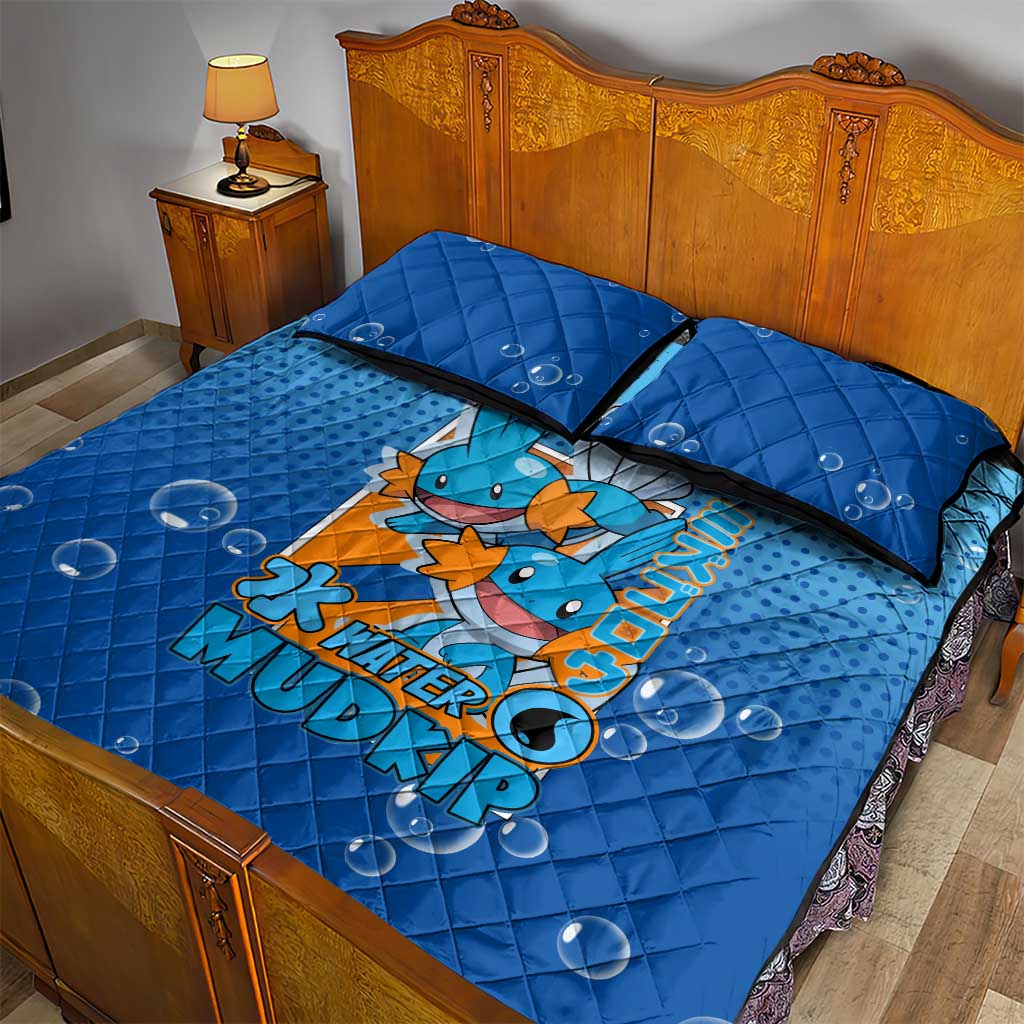 Mudkip from Poké Quilt Bed Set with Water Type Ability and Playful Pose Design - The Mazicc