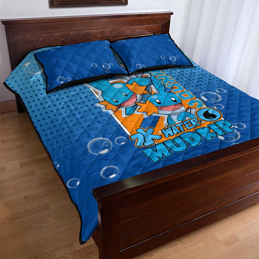 Mudkip from Poké Quilt Bed Set with Water Type Ability and Playful Pose Design - The Mazicc