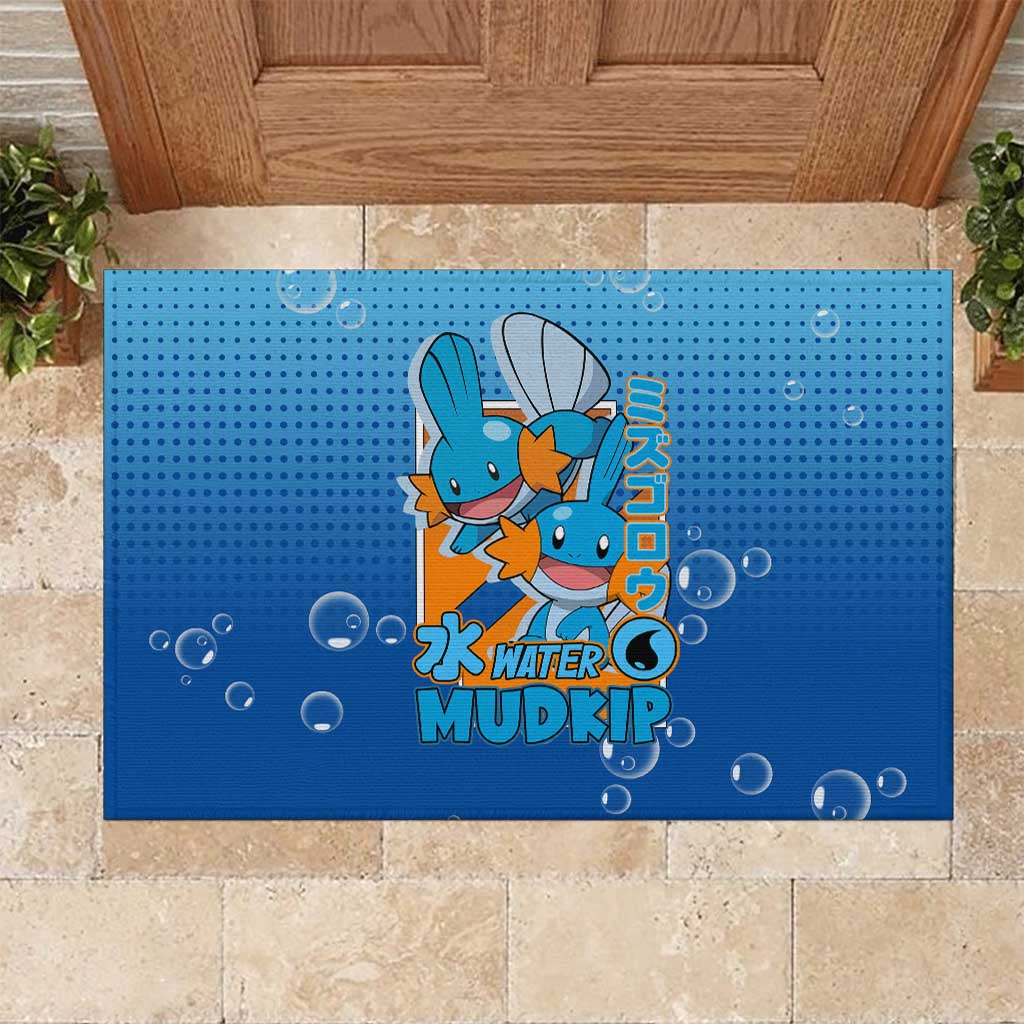 Mudkip from Poké Rubber Doormat with Water Type Ability and Playful Pose Design - The Mazicc