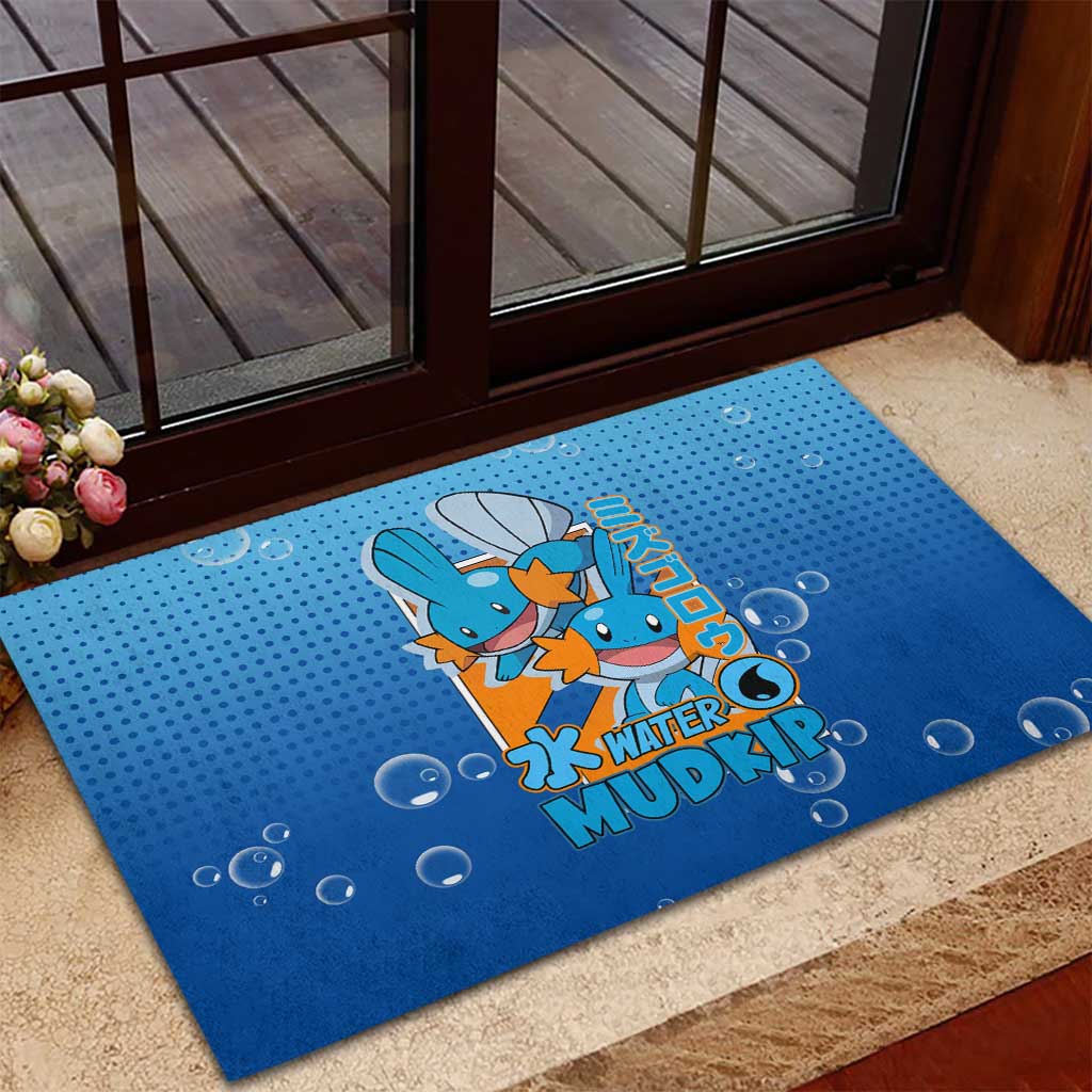 Mudkip from Poké Rubber Doormat with Water Type Ability and Playful Pose Design - The Mazicc
