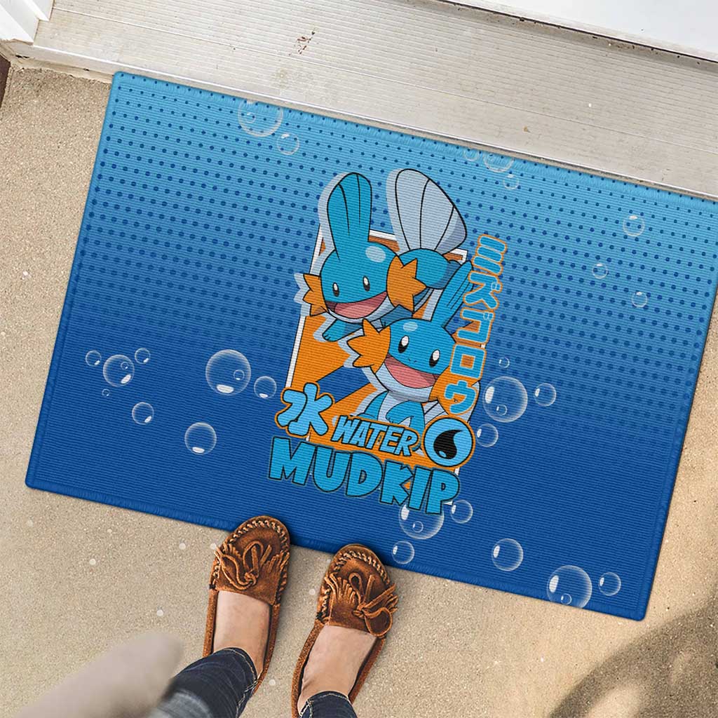 Mudkip from Poké Rubber Doormat with Water Type Ability and Playful Pose Design - The Mazicc