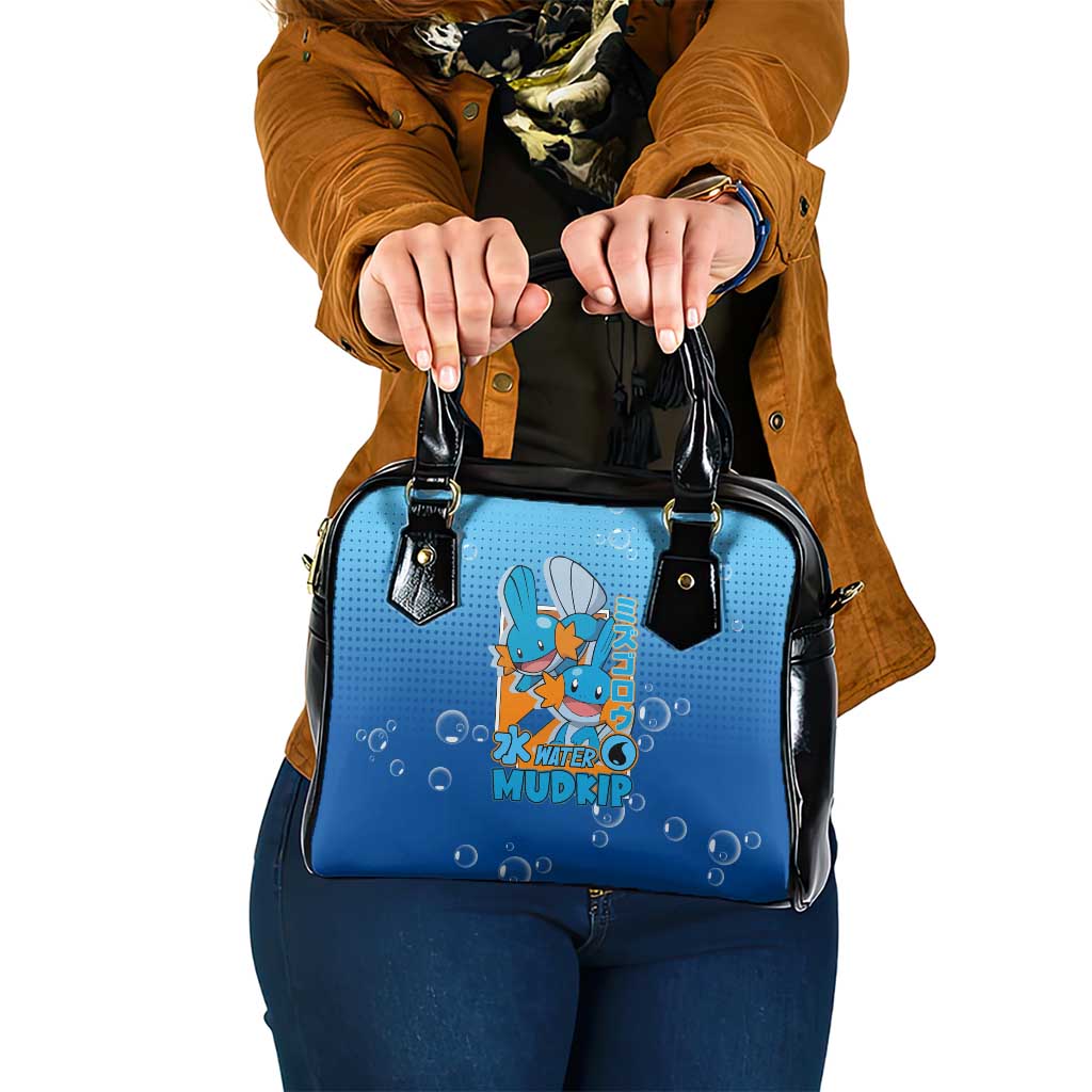 Mudkip from Poké Shoulder Handbag with Water Type Ability and Playful Pose Design - The Mazicc