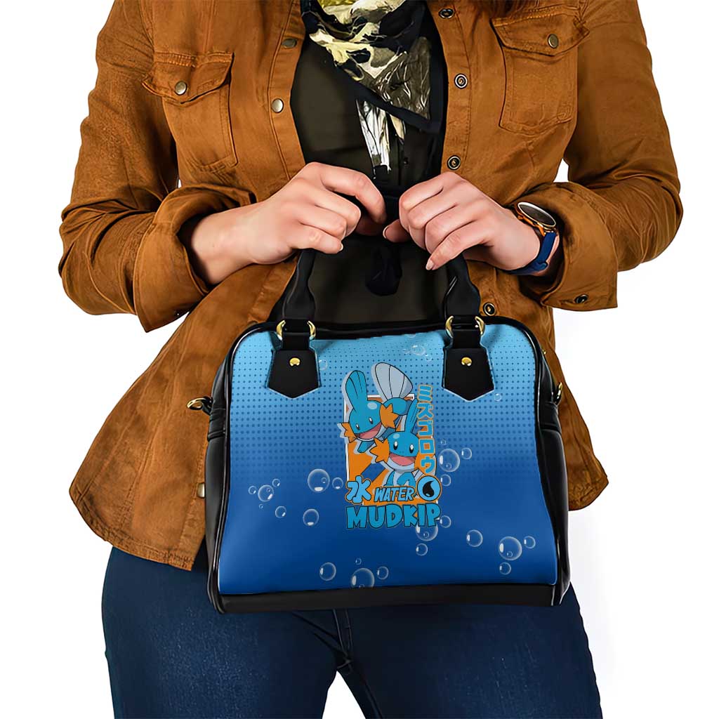 Mudkip from Poké Shoulder Handbag with Water Type Ability and Playful Pose Design - The Mazicc