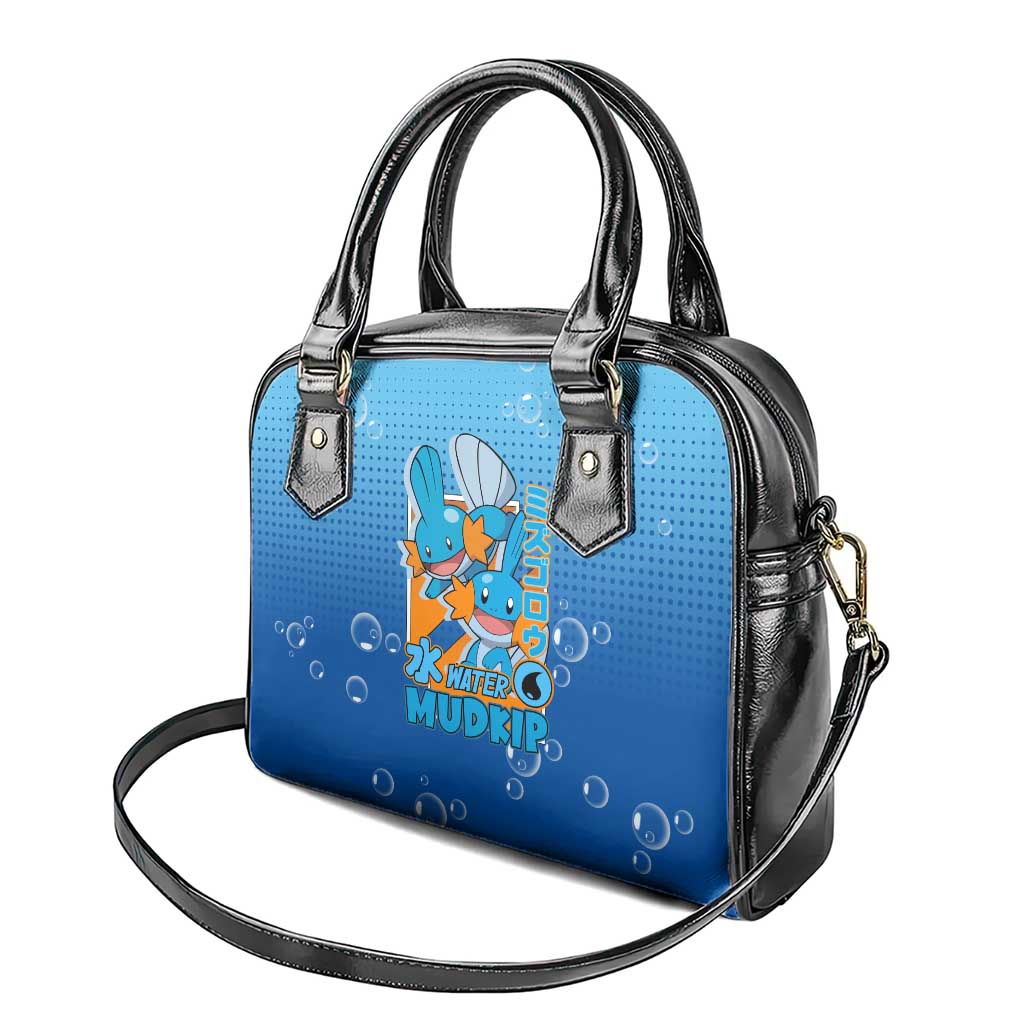 Mudkip from Poké Shoulder Handbag with Water Type Ability and Playful Pose Design - The Mazicc