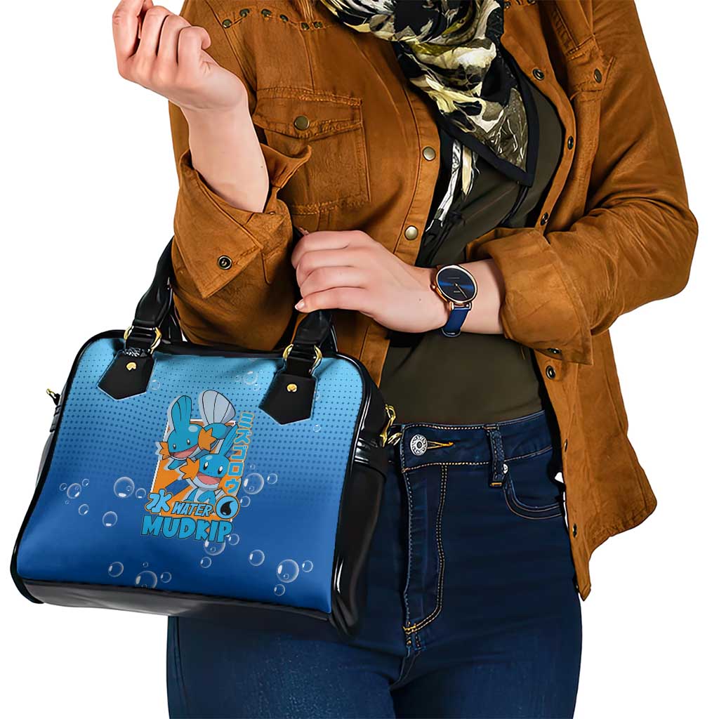 Mudkip from Poké Shoulder Handbag with Water Type Ability and Playful Pose Design - The Mazicc