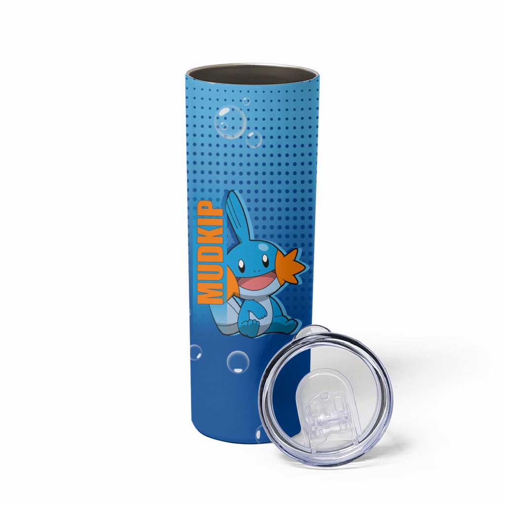 Mudkip from Poké Skinny Tumbler with Water Type Ability and Playful Pose Design - The Mazicc