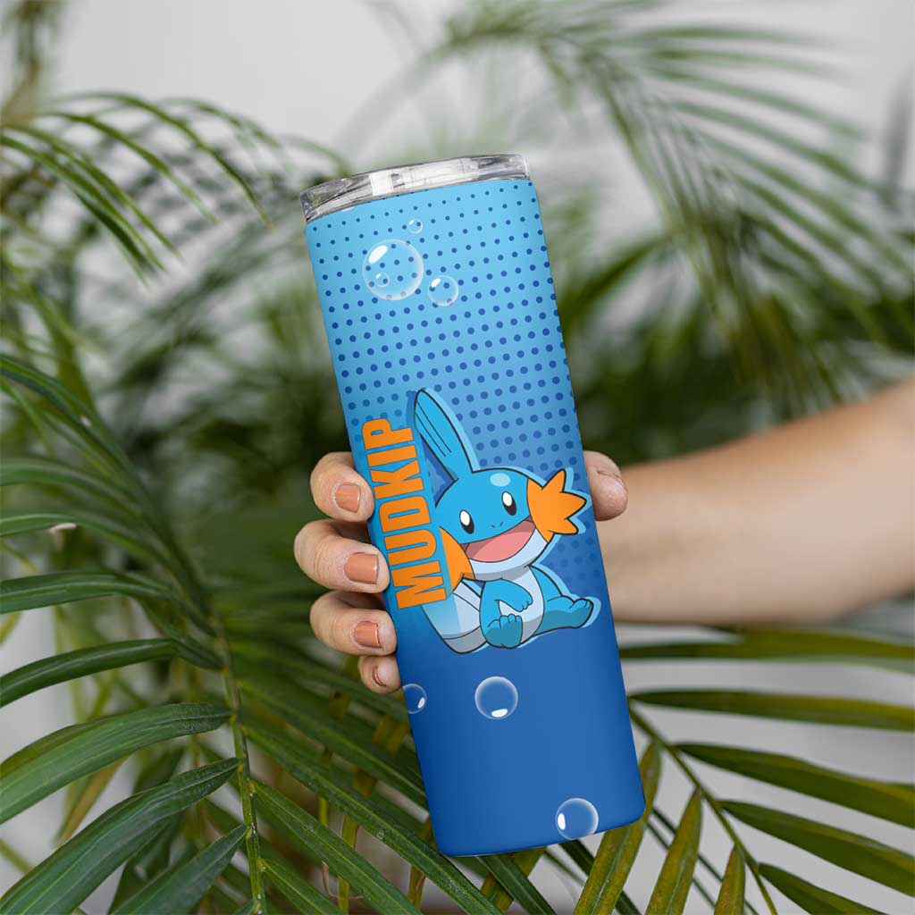 Mudkip from Poké Skinny Tumbler with Water Type Ability and Playful Pose Design - The Mazicc