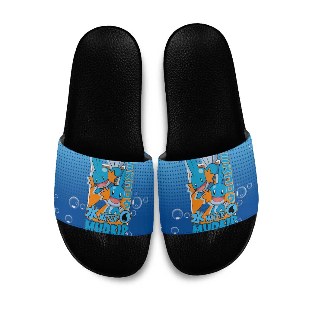 Mudkip from Poké Slide Sandals with Water Type Ability and Playful Pose Design - The Mazicc