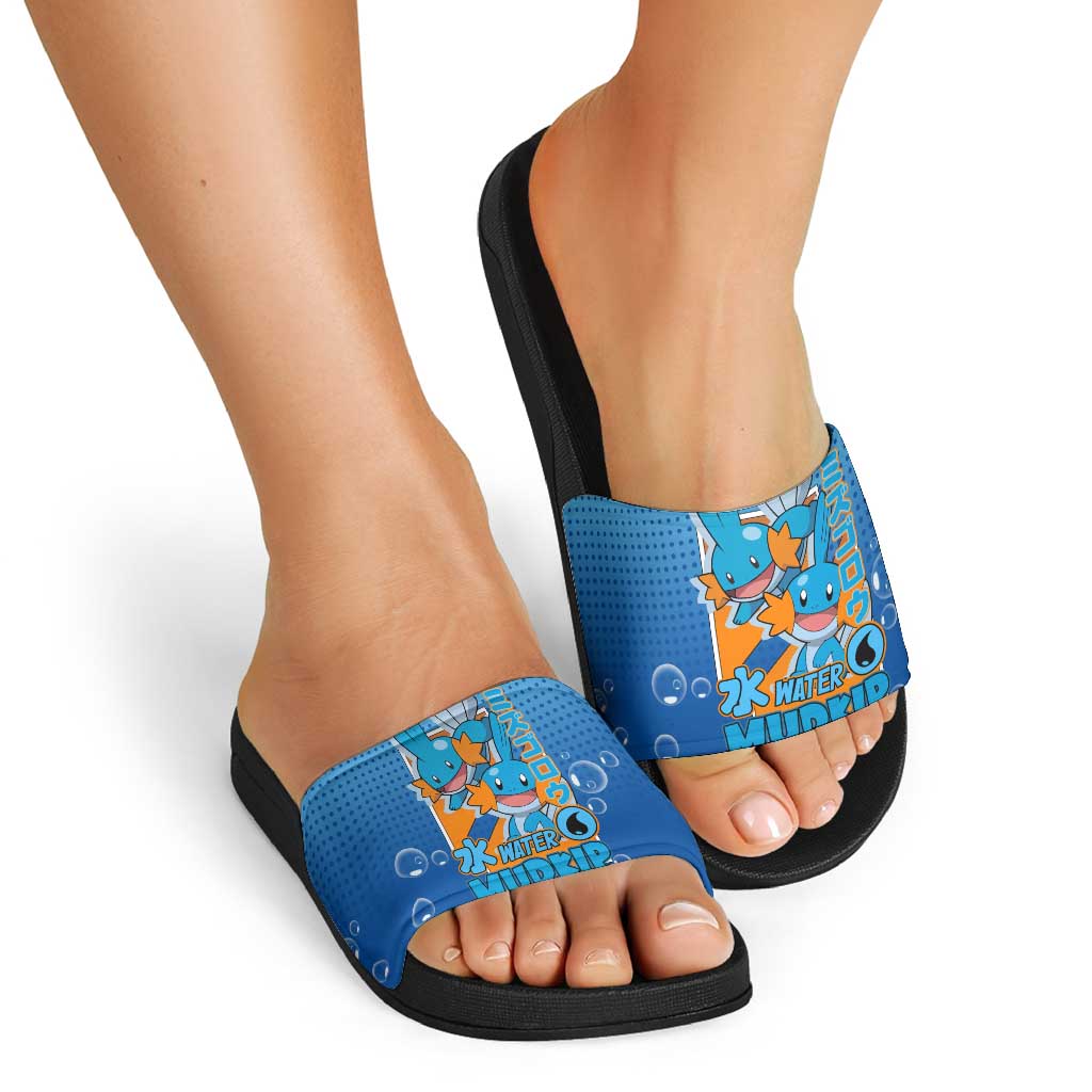 Mudkip from Poké Slide Sandals with Water Type Ability and Playful Pose Design - The Mazicc