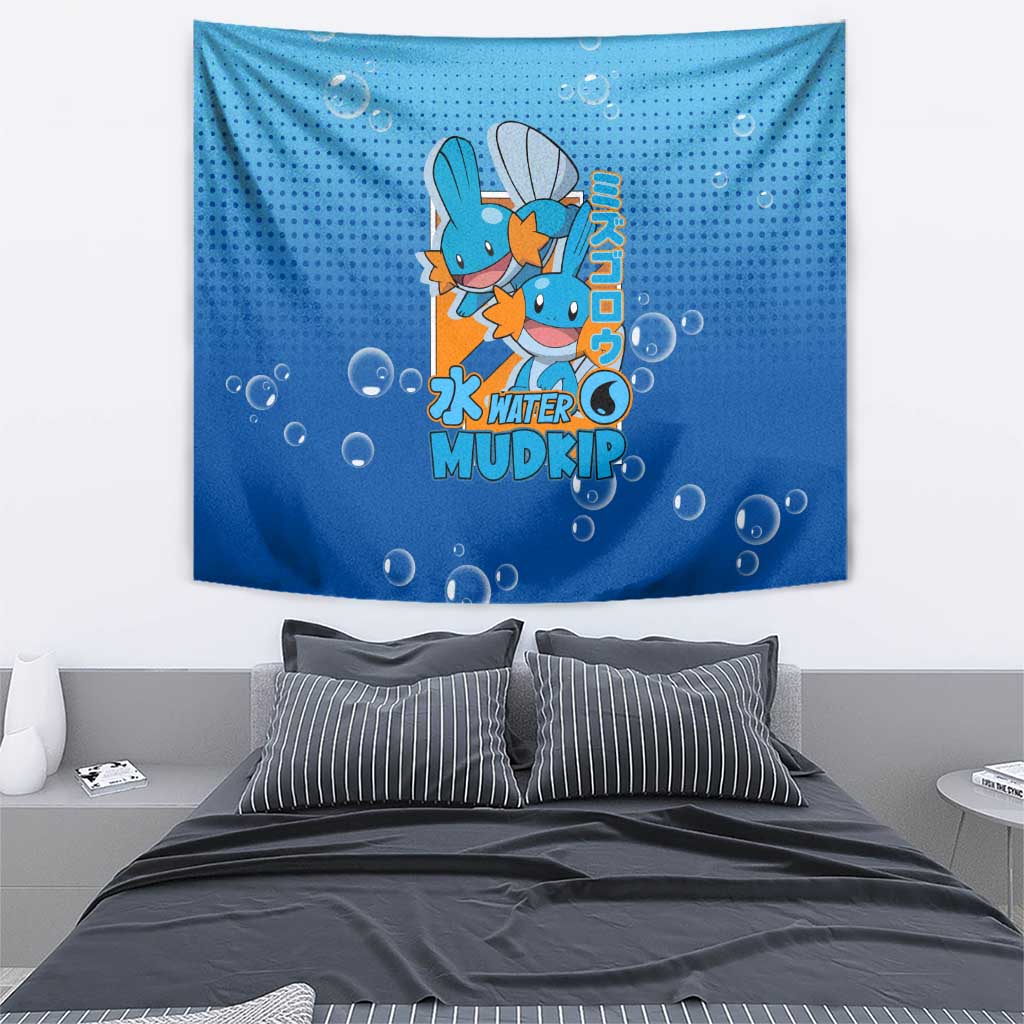Mudkip from Poké Tapestry with Water Type Ability and Playful Pose Design - The Mazicc