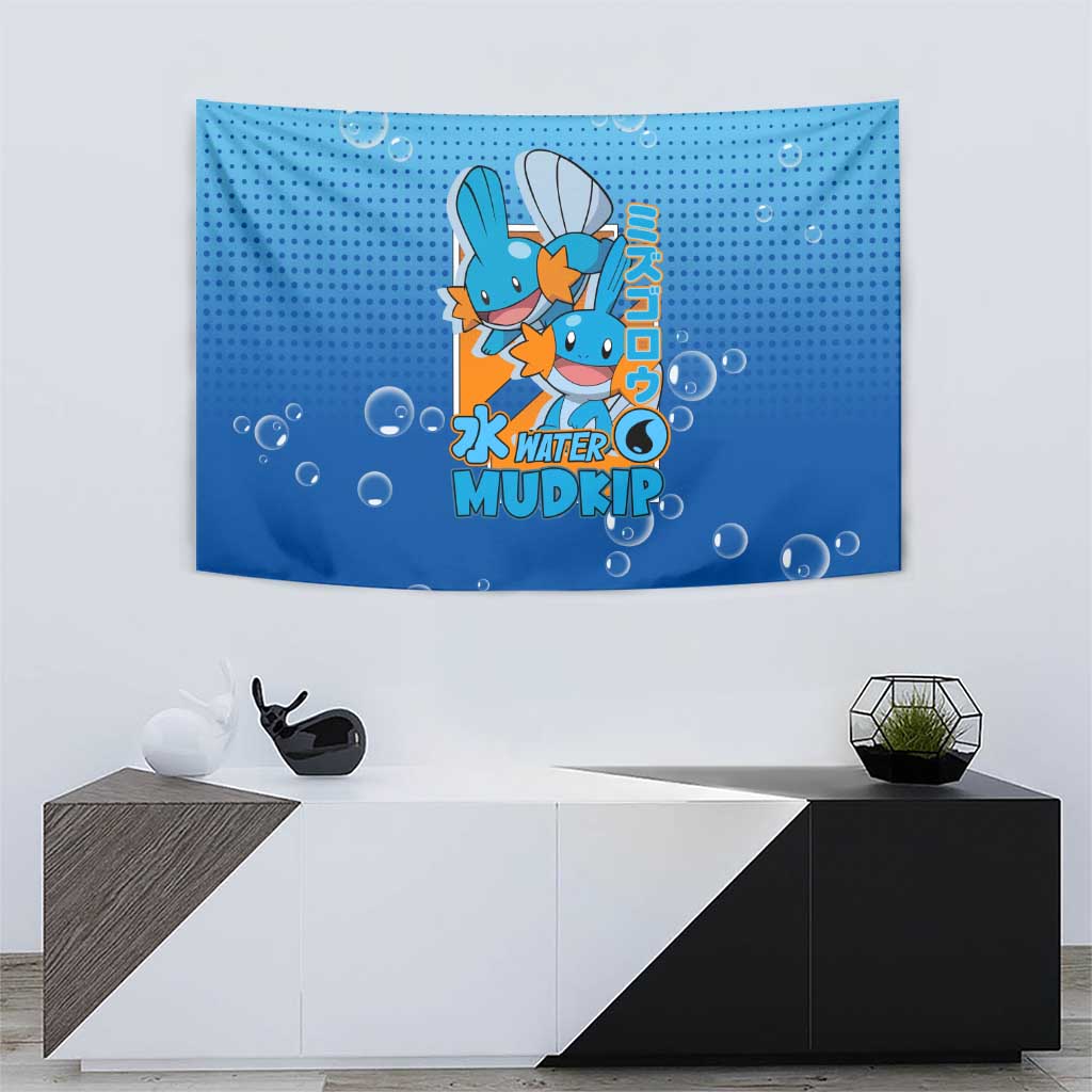 Mudkip from Poké Tapestry with Water Type Ability and Playful Pose Design - The Mazicc