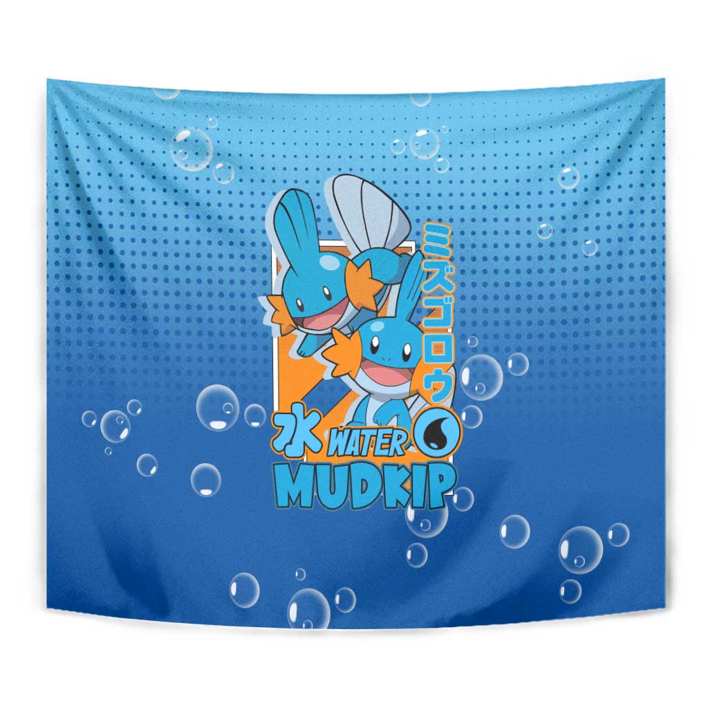 Mudkip from Poké Tapestry with Water Type Ability and Playful Pose Design - The Mazicc