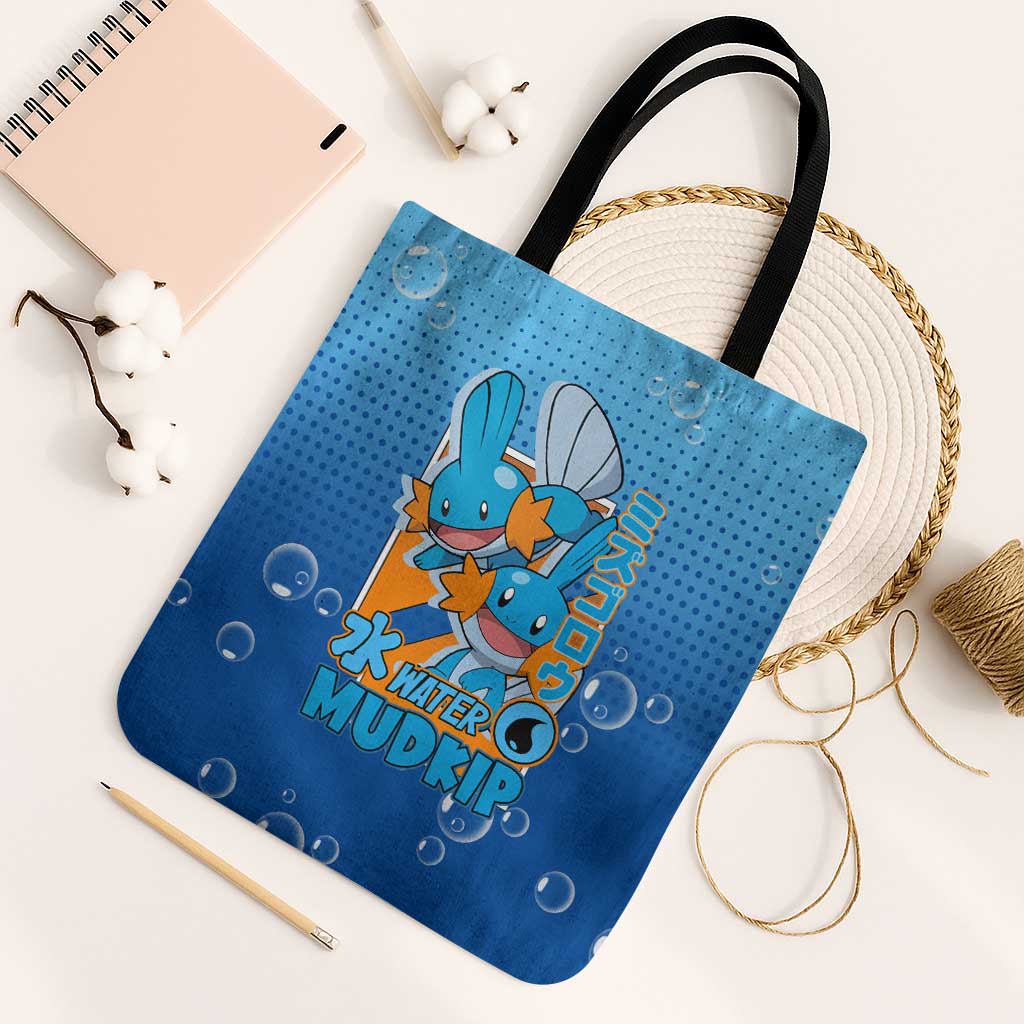 Mudkip from Poké Tote Bag with Water Type Ability and Playful Pose Design - The Mazicc