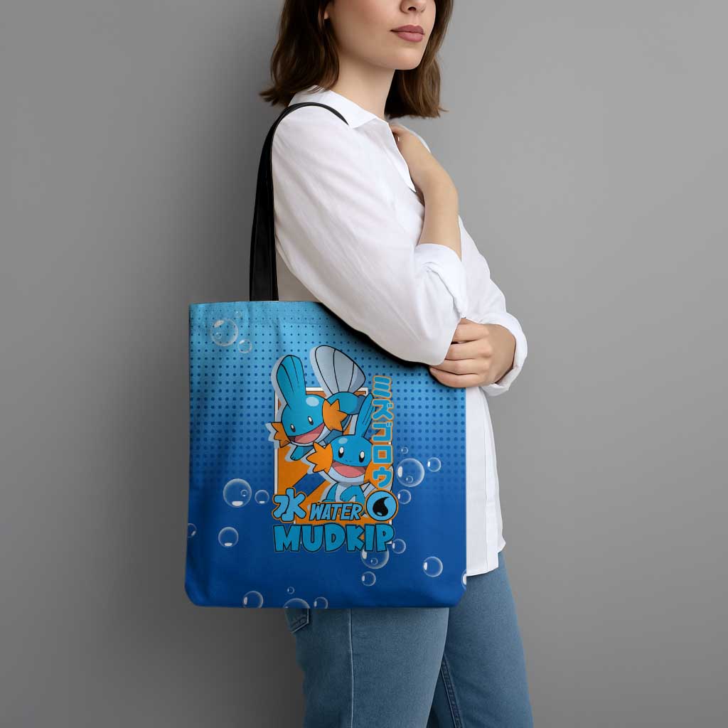 Mudkip from Poké Tote Bag with Water Type Ability and Playful Pose Design - The Mazicc