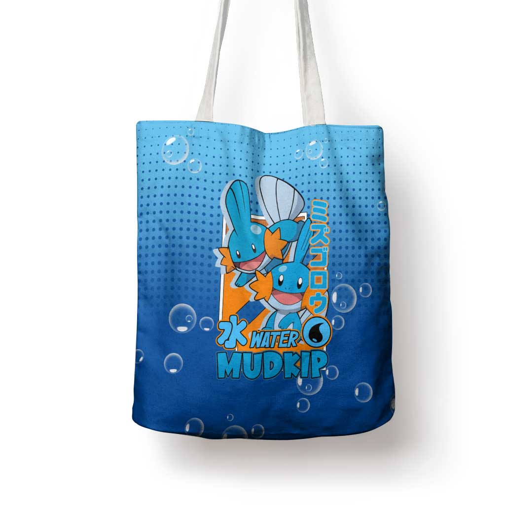 Mudkip from Poké Tote Bag with Water Type Ability and Playful Pose Design - The Mazicc