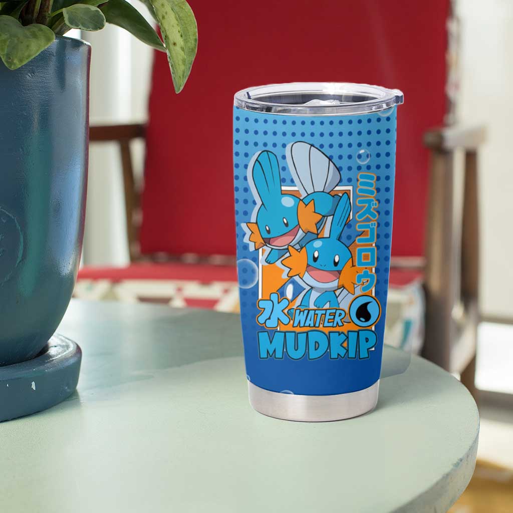 Mudkip from Poké Tumbler Cup with Water Type Ability and Playful Pose Design - The Mazicc