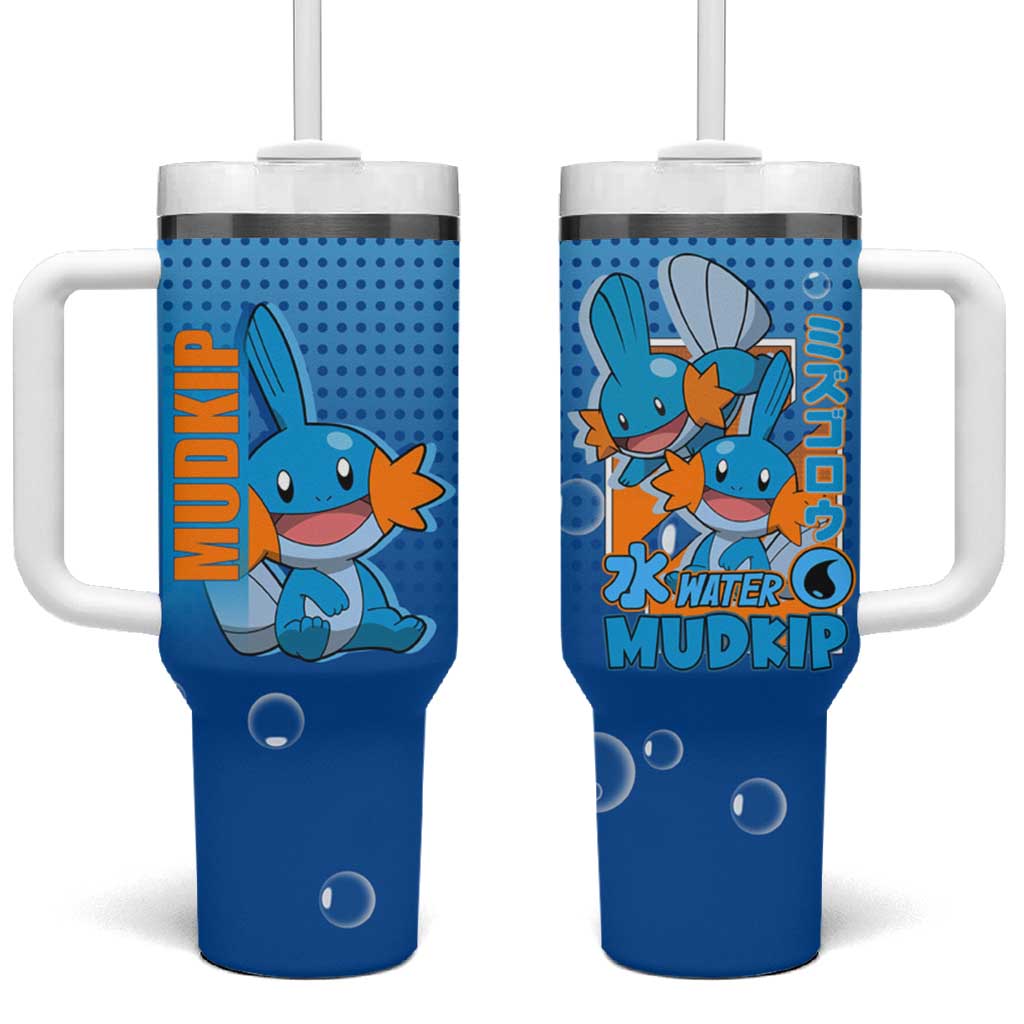 Mudkip from Poké Tumbler With Handle with Water Type Ability and Playful Pose Design - The Mazicc