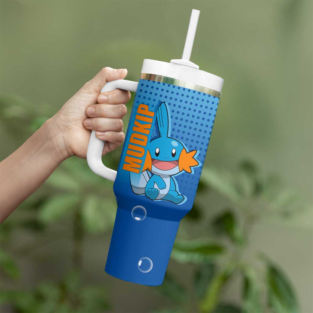 Mudkip from Poké Tumbler With Handle with Water Type Ability and Playful Pose Design - The Mazicc