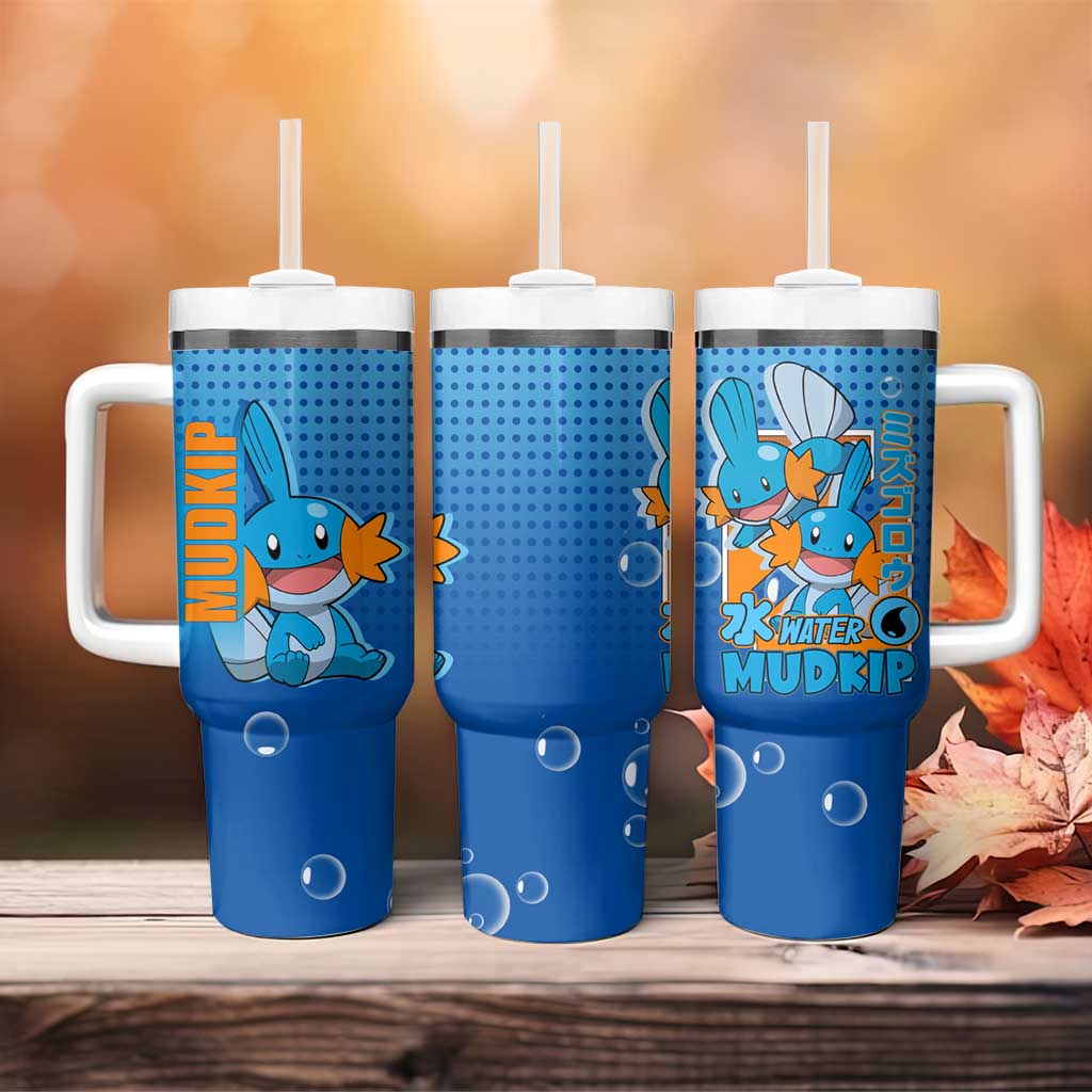 Mudkip from Poké Tumbler With Handle with Water Type Ability and Playful Pose Design - The Mazicc