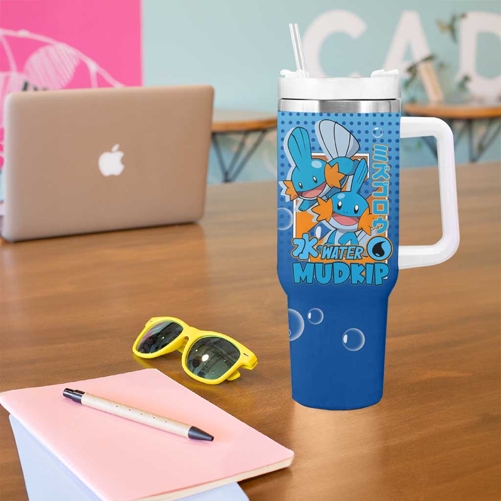 Mudkip from Poké Tumbler With Handle with Water Type Ability and Playful Pose Design - The Mazicc