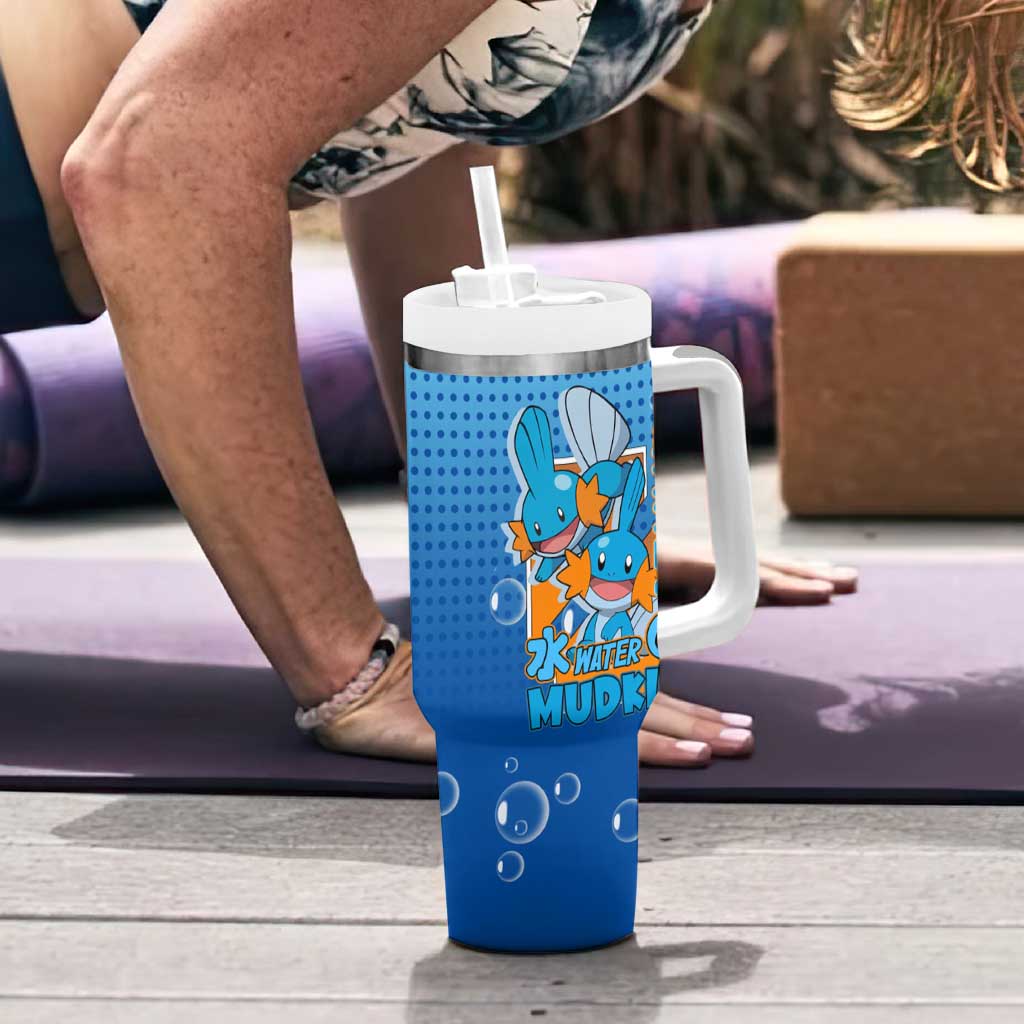 Mudkip from Poké Tumbler With Handle with Water Type Ability and Playful Pose Design - The Mazicc