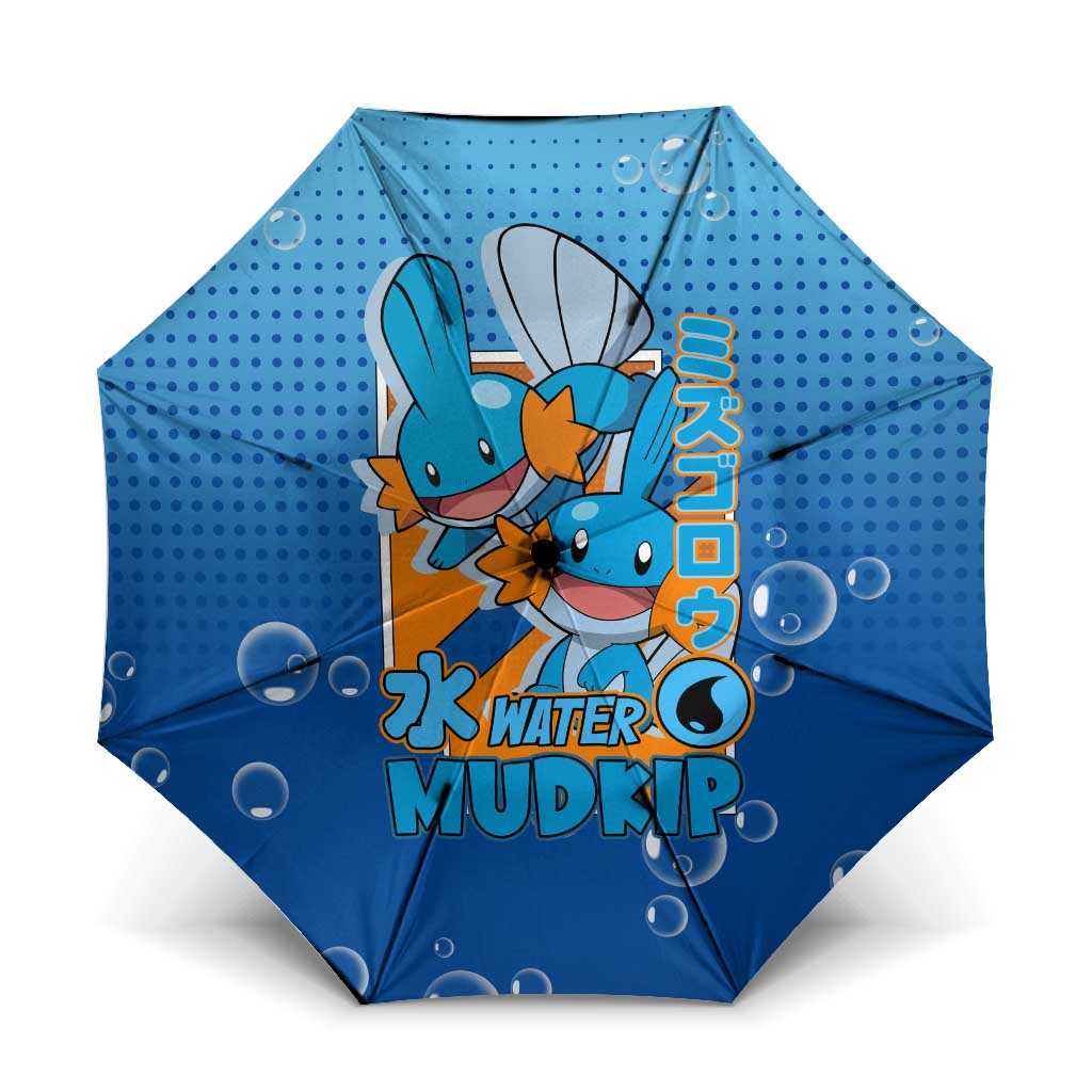 Mudkip from Poké Umbrella with Water Type Ability and Playful Pose Design - The Mazicc