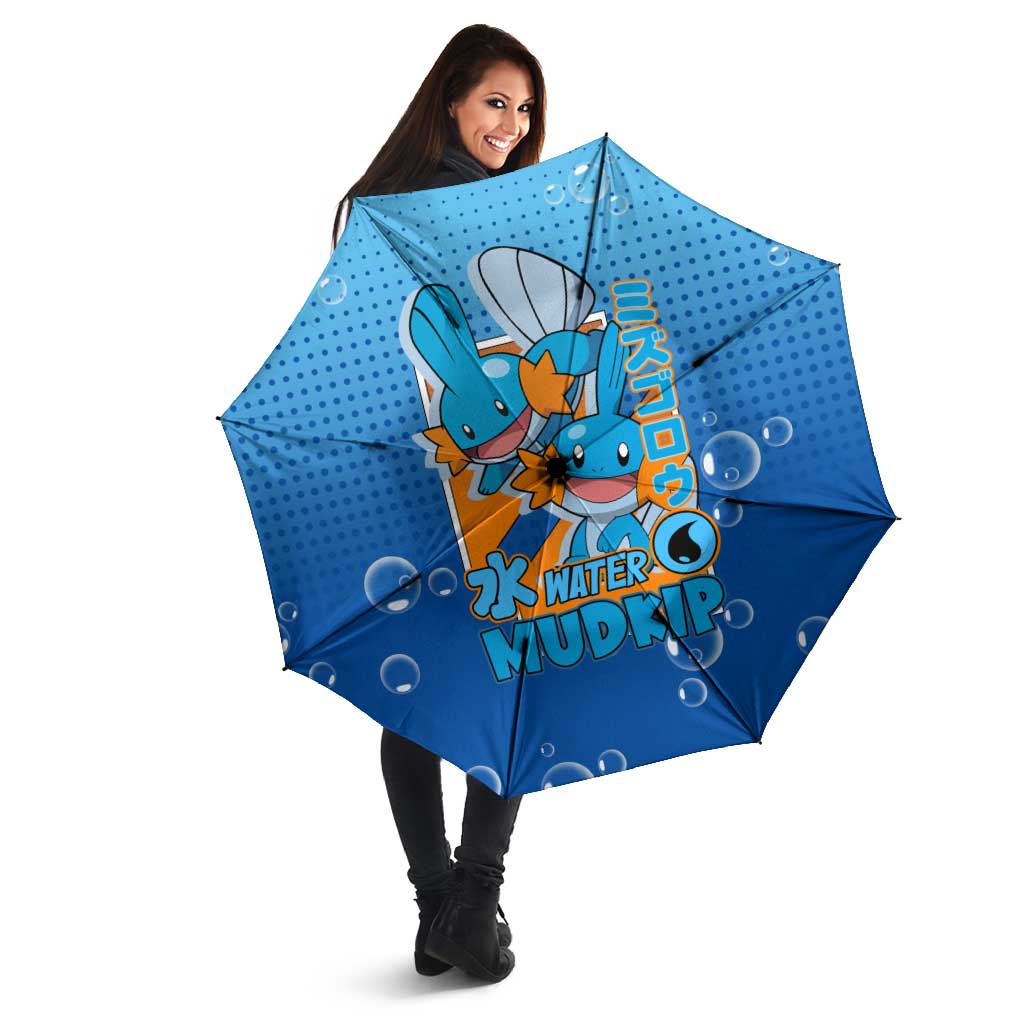 Mudkip from Poké Umbrella with Water Type Ability and Playful Pose Design - The Mazicc