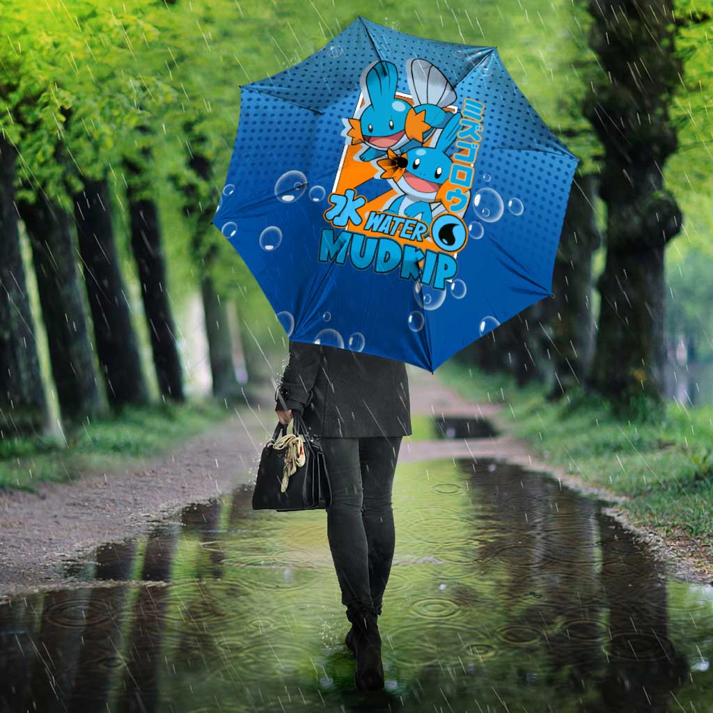 Mudkip from Poké Umbrella with Water Type Ability and Playful Pose Design - The Mazicc