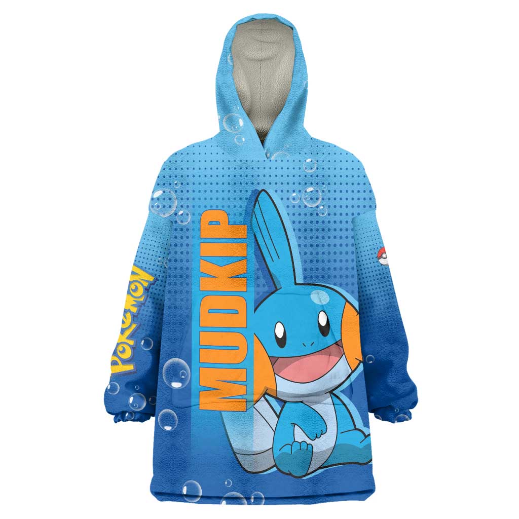 Mudkip from Poké Wearable Blanket Hoodie with Water Type Ability and Playful Pose Design - The Mazicc