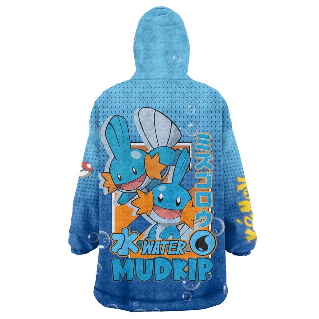 Mudkip from Poké Wearable Blanket Hoodie with Water Type Ability and Playful Pose Design - The Mazicc