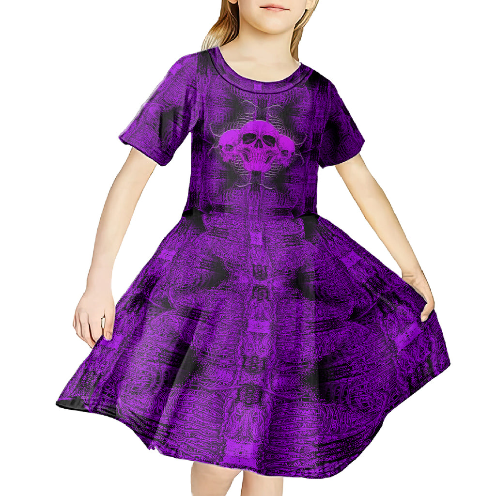 skull-pattern-kid-short-sleeve-dress-i-am-who-i-am-your-approval-isnt-needed