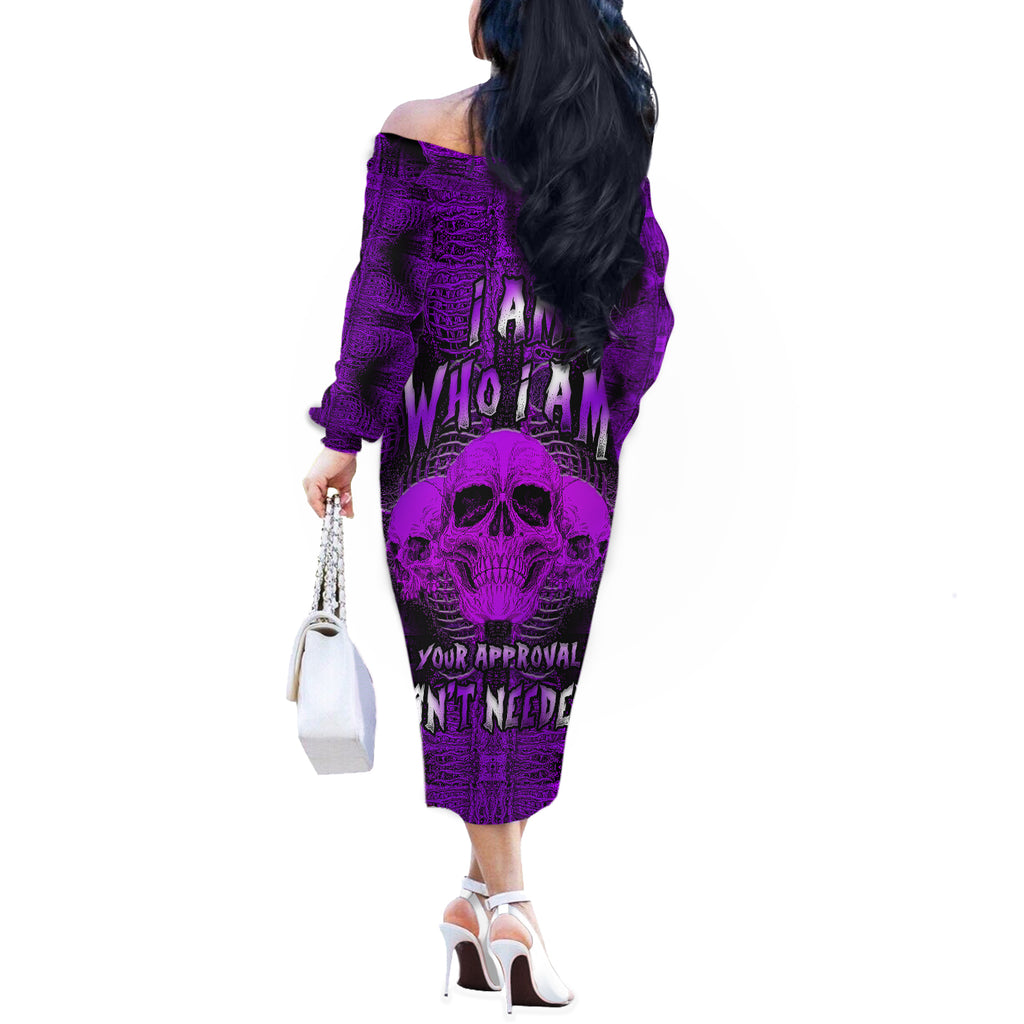 skull-pattern-off-the-shoulder-long-sleeve-dress-i-am-who-i-am-your-approval-isnt-needed