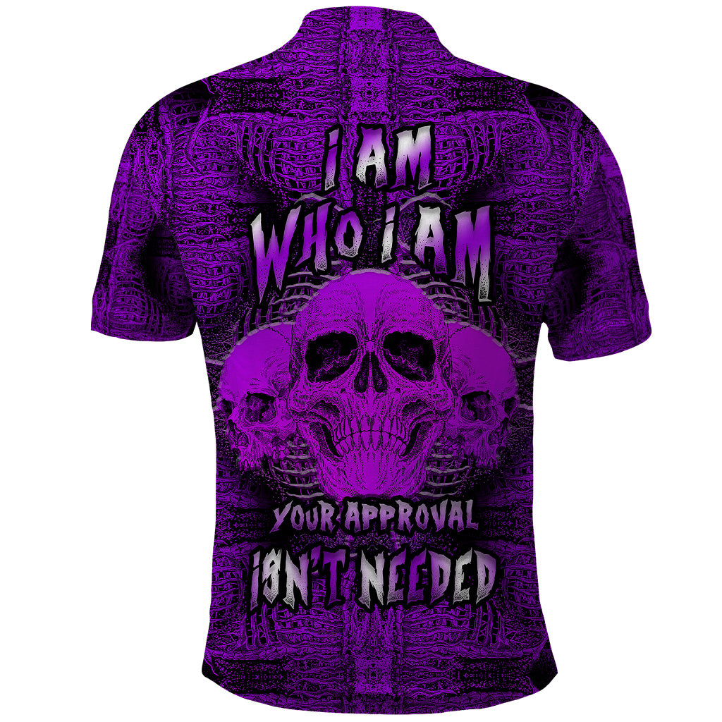skull-pattern-polo-shirt-i-am-who-i-am-your-approval-isnt-needed
