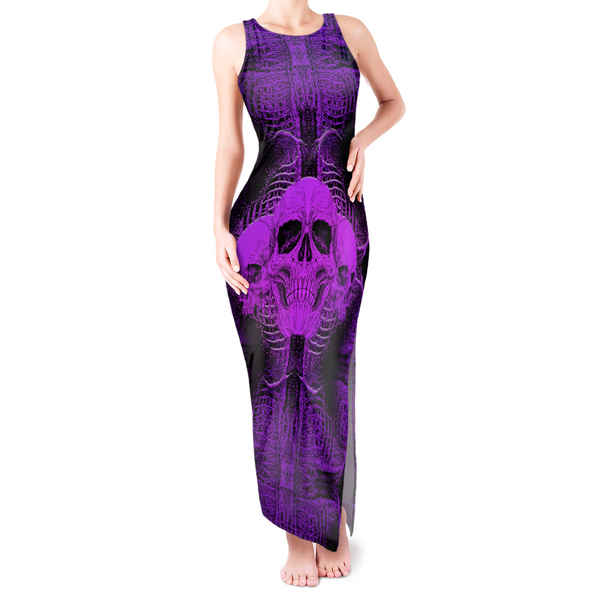 skull-pattern-tank-maxi-dress-i-am-who-i-am-your-approval-isnt-needed