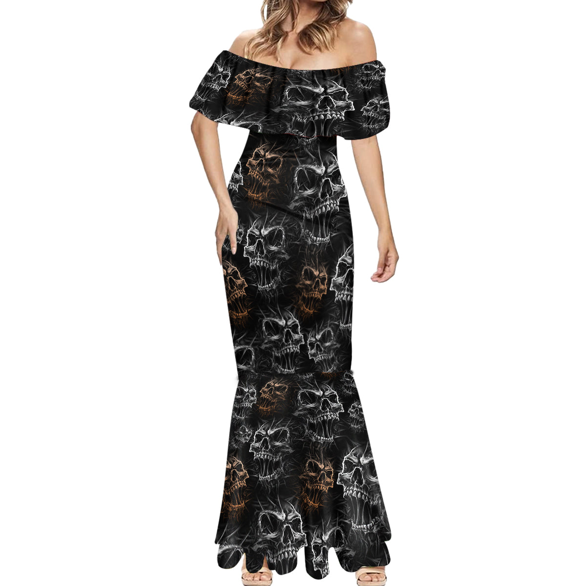 skull-pattern-mermaid-dress-never-trust-the-living