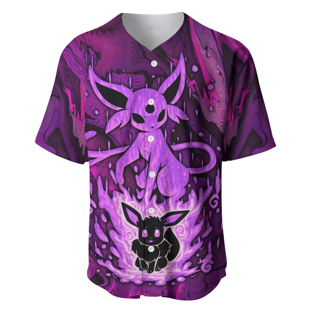 Blazing Espeon Baseball Jersey Anime Style