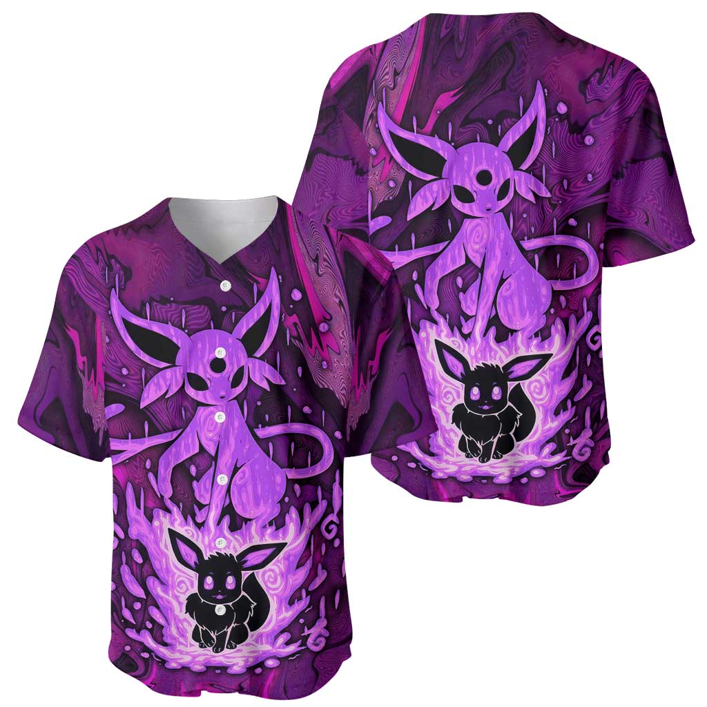 Blazing Espeon Baseball Jersey Anime Style