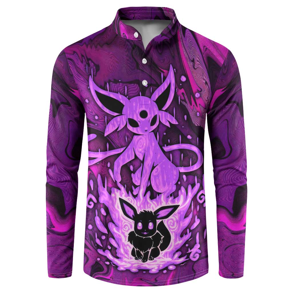 Blazing Espeon Button Sweatshirt Anime Style