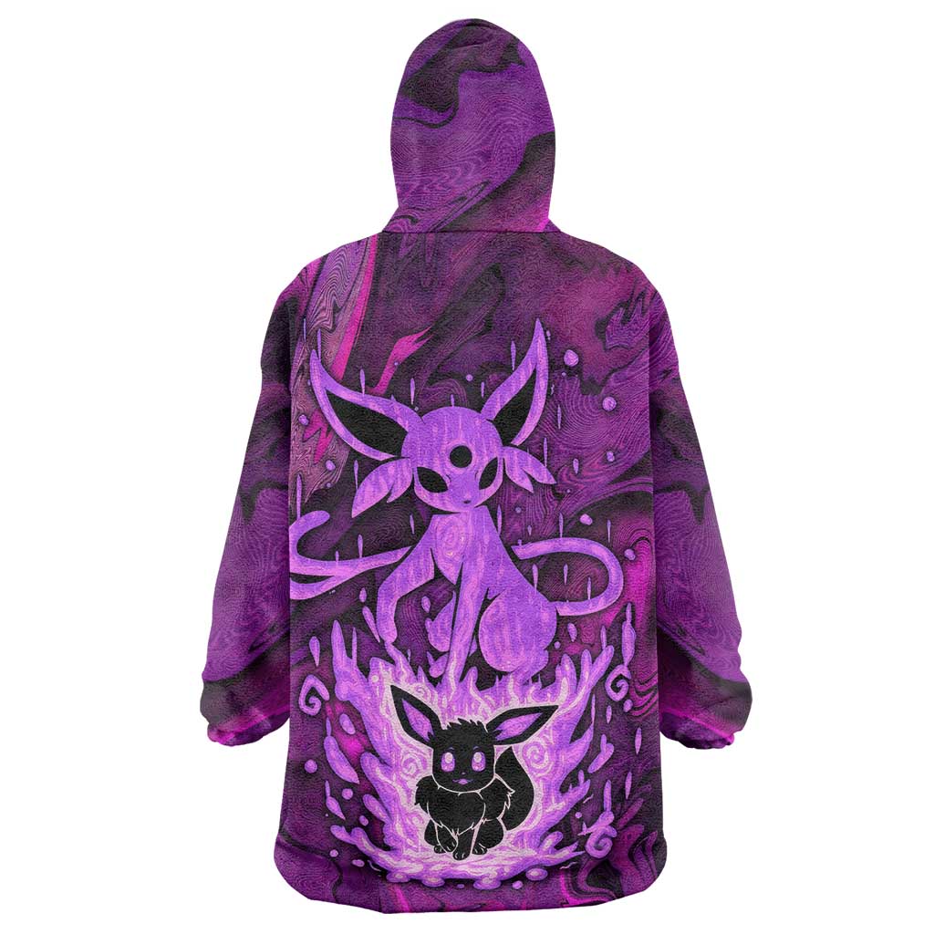 Blazing Espeon Wearable Blanket Hoodie Anime Style