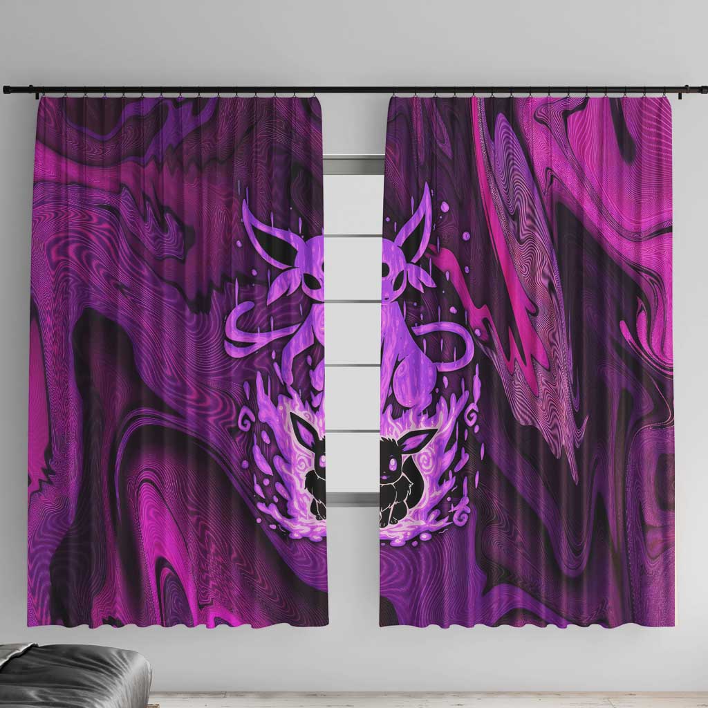 Blazing Espeon Window Curtain Anime Style