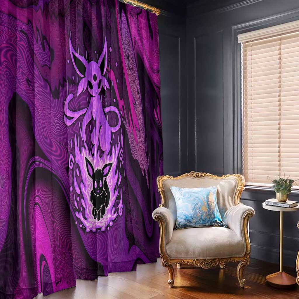 Blazing Espeon Window Curtain Anime Style