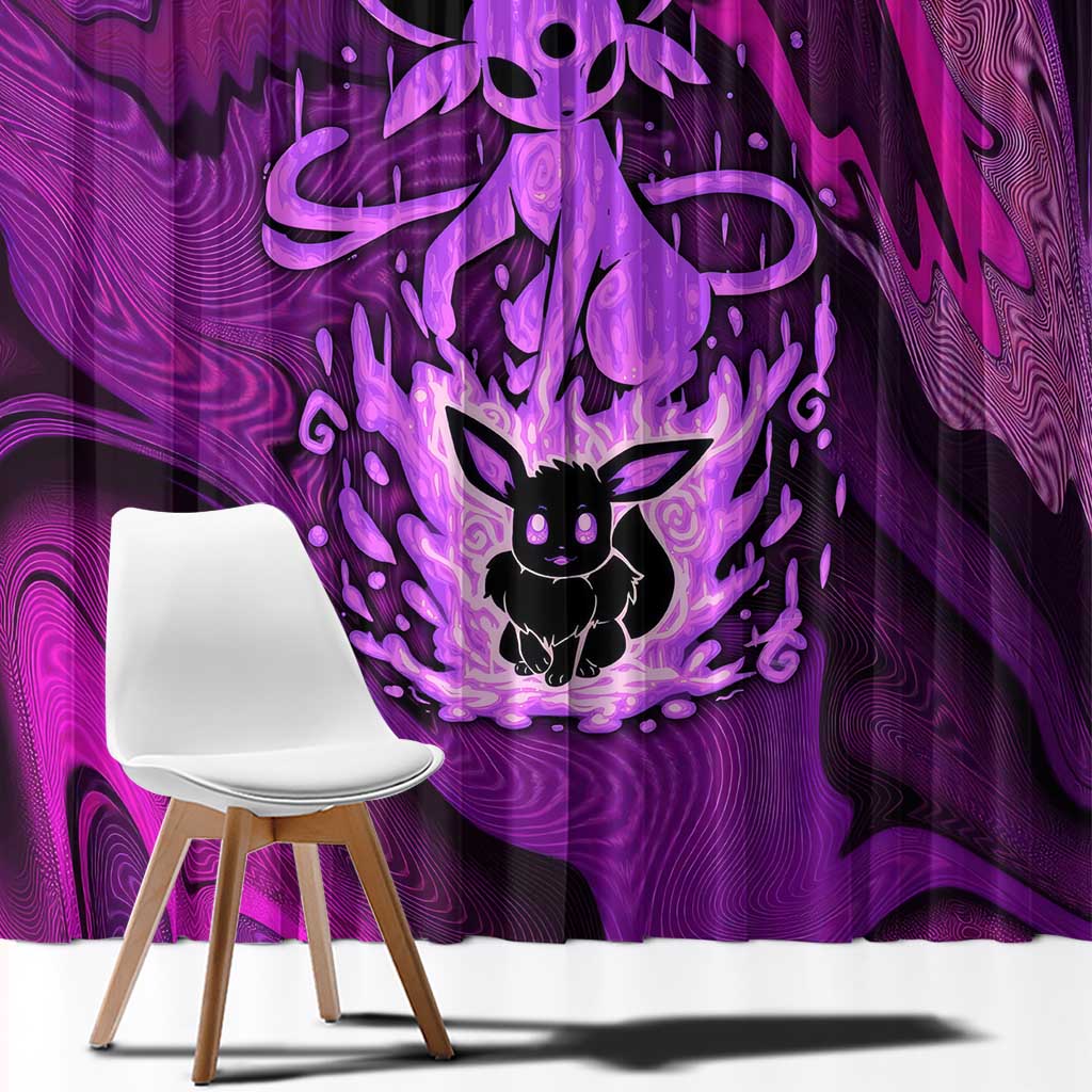 Blazing Espeon Window Curtain Anime Style