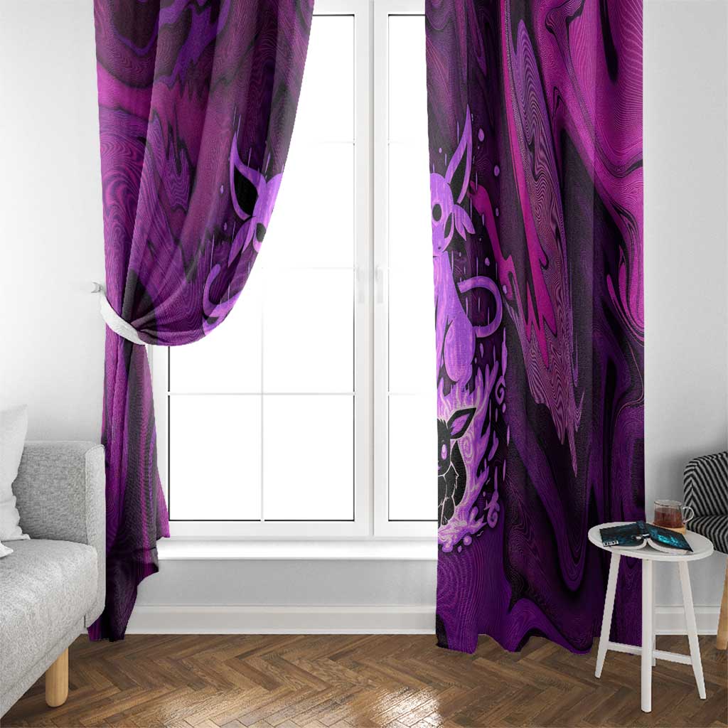 Blazing Espeon Window Curtain Anime Style