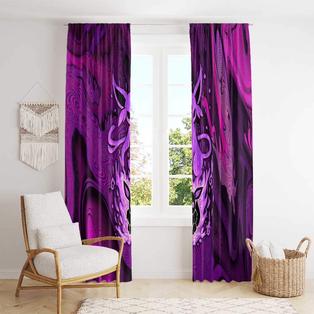 Blazing Espeon Window Curtain Anime Style