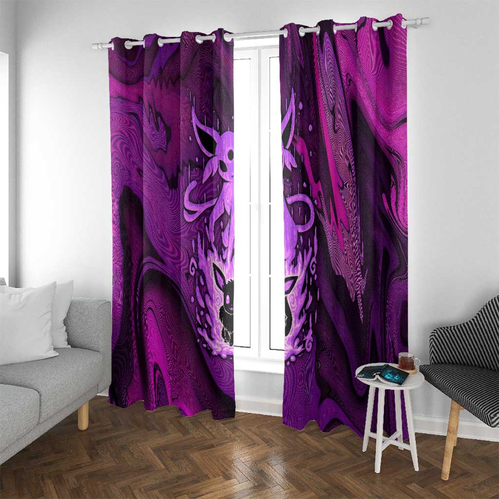 Blazing Espeon Window Curtain Anime Style