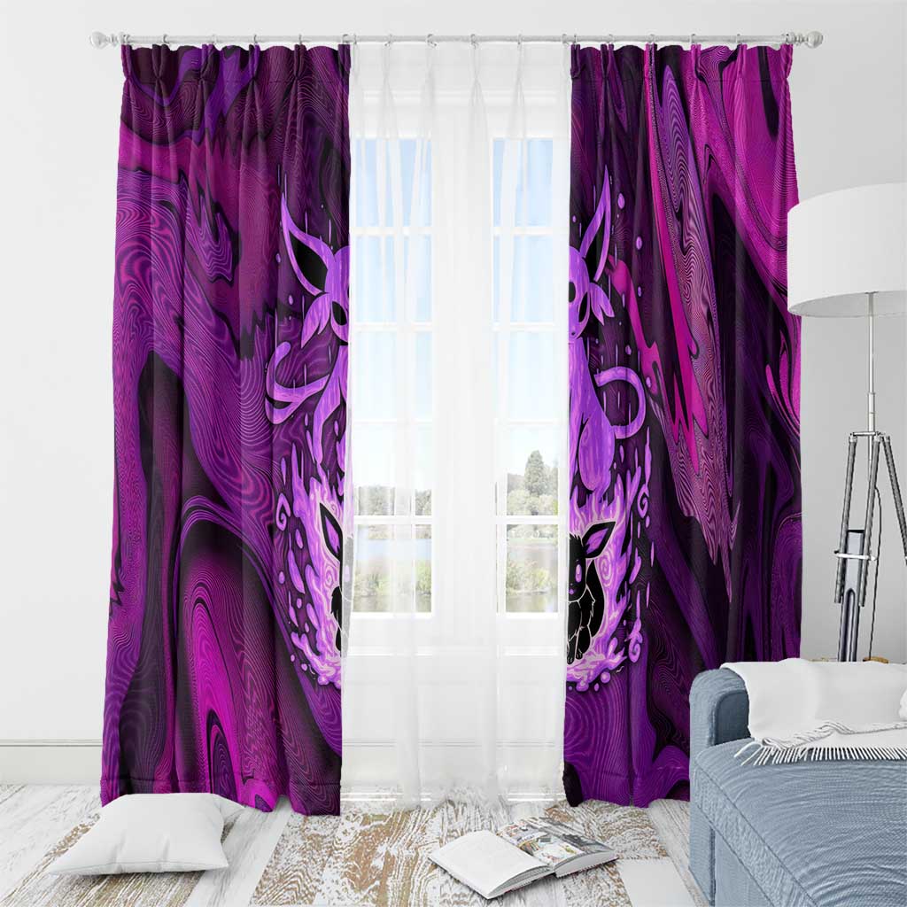 Blazing Espeon Window Curtain Anime Style