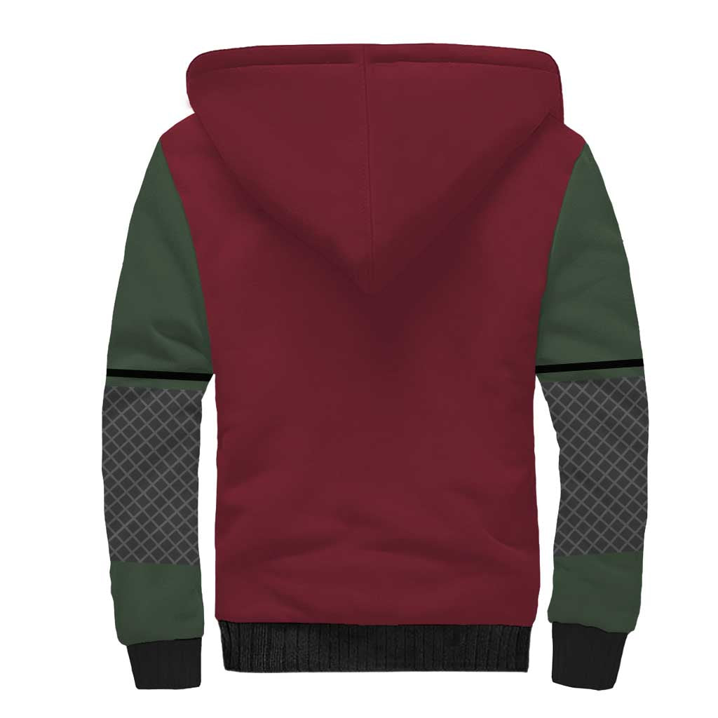 Jiraiya Uniform Naruto Sherpa Hoodie Anime Style
