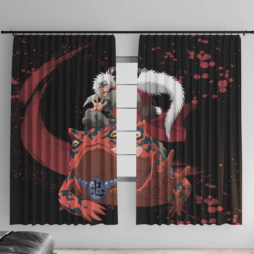 Jiraiya Uniform Naruto Window Curtain Anime Style