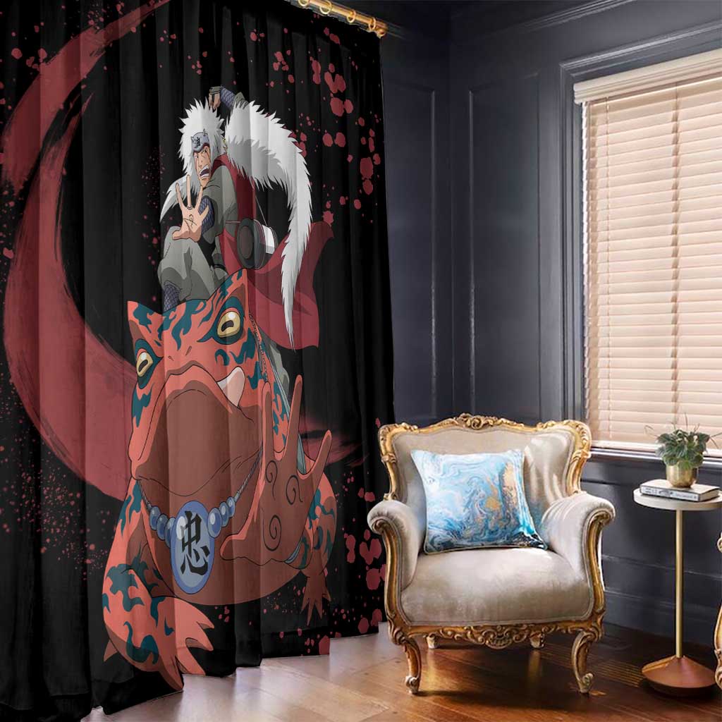 Jiraiya Uniform Naruto Window Curtain Anime Style
